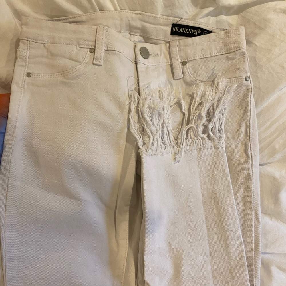 BLANK NYC white jeans